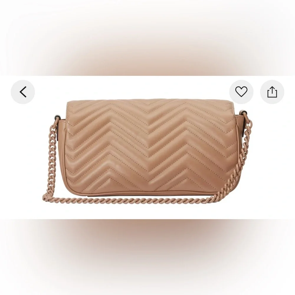 Gucci Nude Quilted Crossbody Bag - Picture 3 of 3